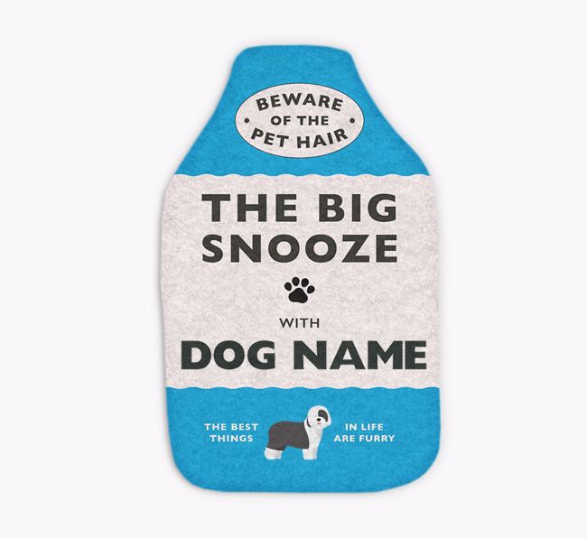 Big Snooze: Personalised {breedFullName} Hot Water Bottle